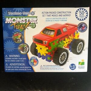 NWB Techno Gears Monster Truck 2.0 50+ Piece Construction STEM Set 6-12 Yr Olds
